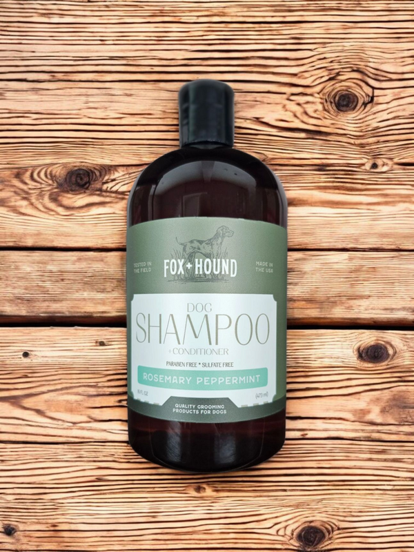 Fox + Hound - Wholesale Hondenshampoo - Hond - Hondenshampoo + Conditioner Rozemarijn Pepermunt tegen Vlooien1
