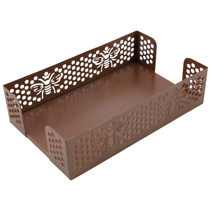 Papieren gastendoekje Metal Caddy Bee Copper voor wholesale door Boston International