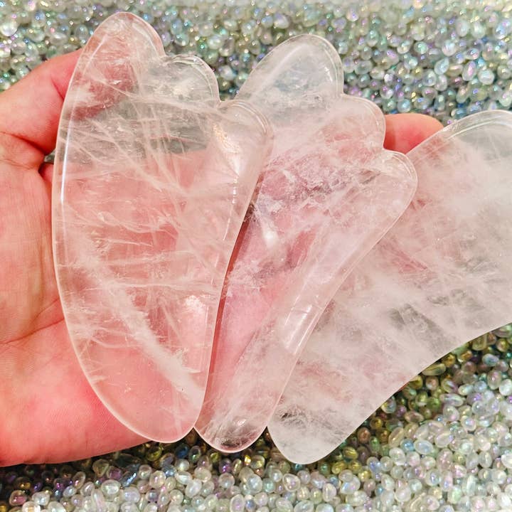 Mandala Gems - Wholesale Gua Sha Tool - Rose Quartz Gua Sha Tool1