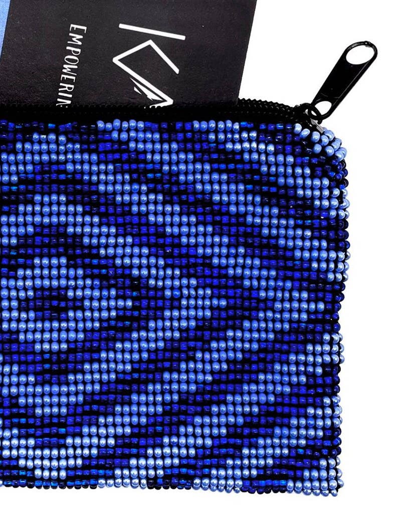 KAQCHI - Wholesale Coin Purse - Unisex - Blue Lovers Zipper Pouch2