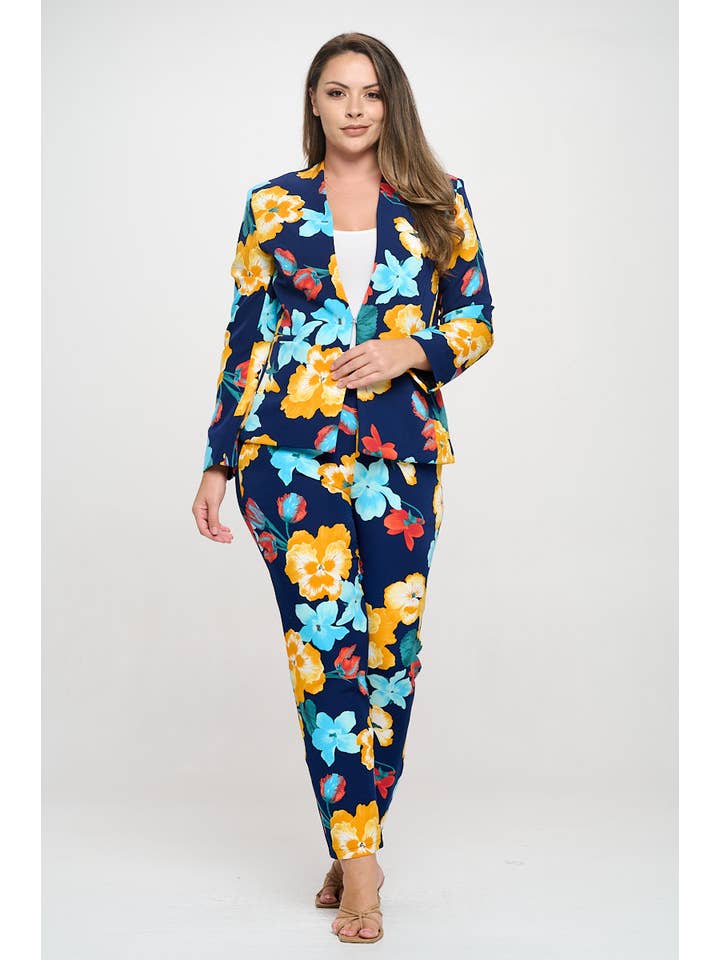 DNA Couture - Vente Blazer – femme - Blazer imprimé grande taille4