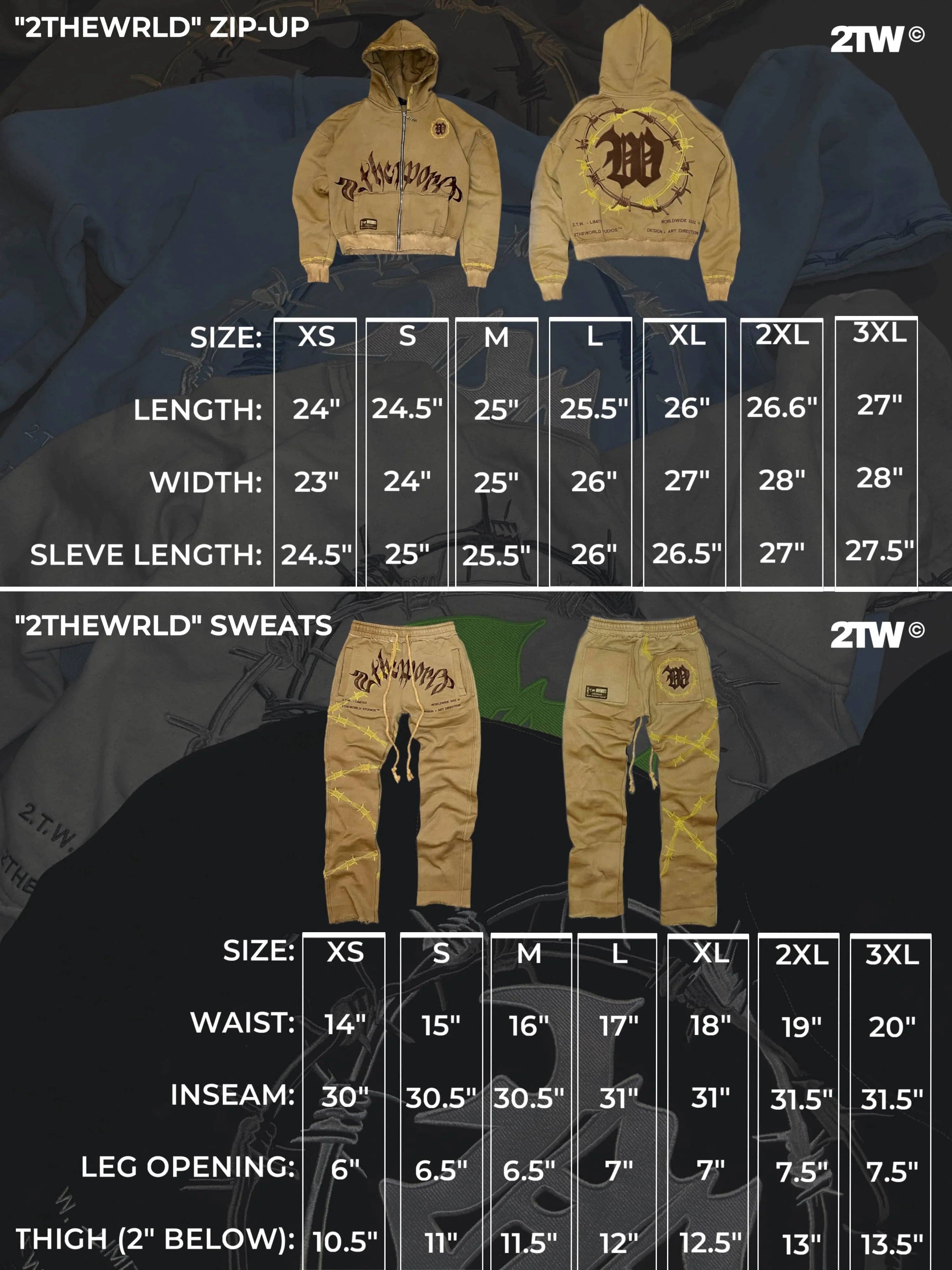 2THEWORLD - Wholesale Tracksuit - Men's - Desert Sweatsuit7