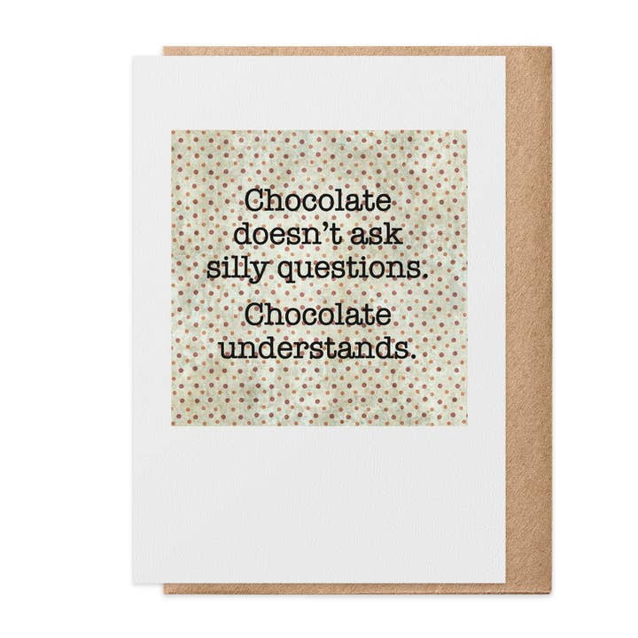 Choklad - gratulationskort för wholesale av Paisley & Parsley