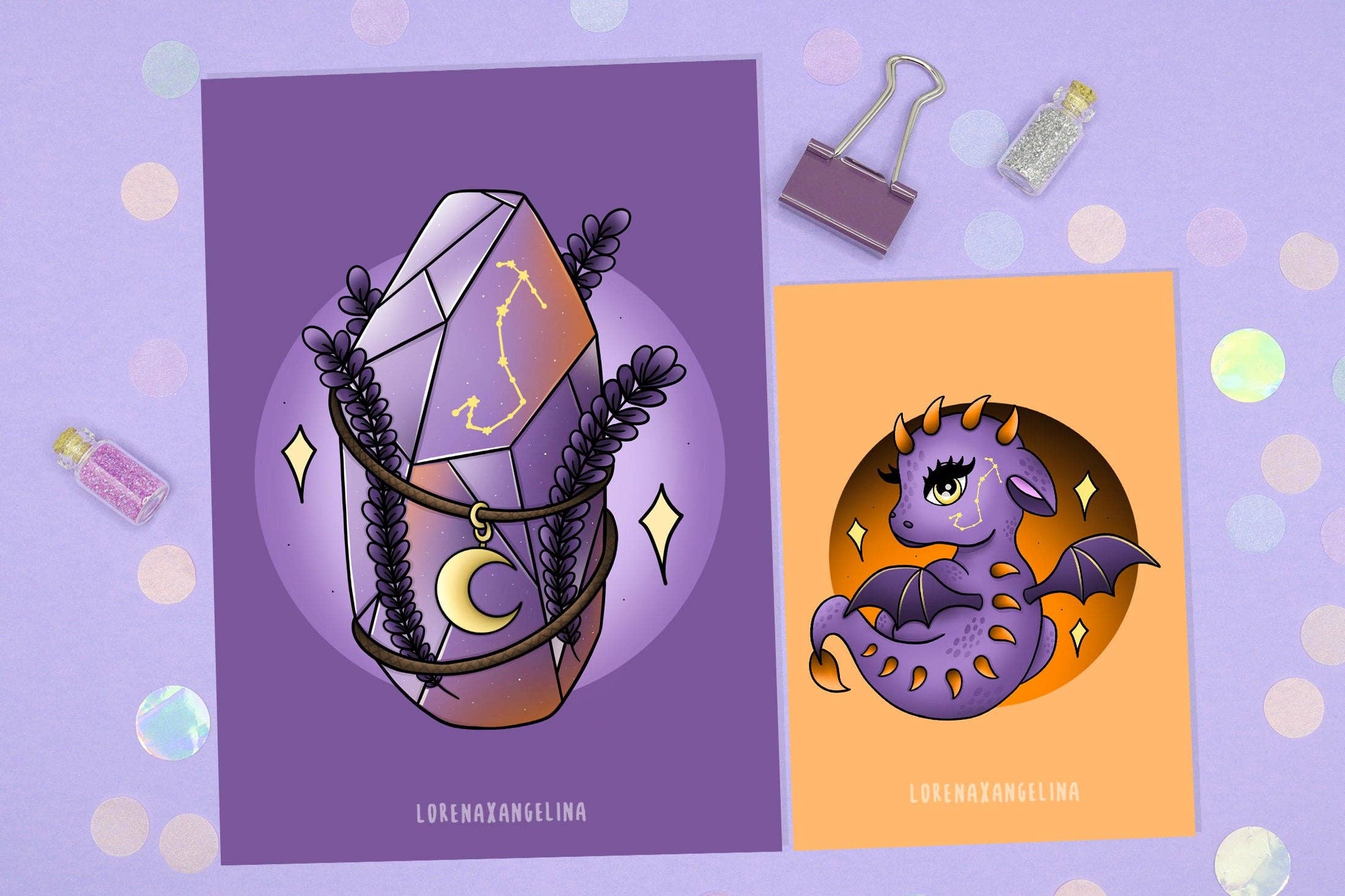 LorenaxAngelina - Wholesale Art Print - Scorpio Zodiac Sign art print2