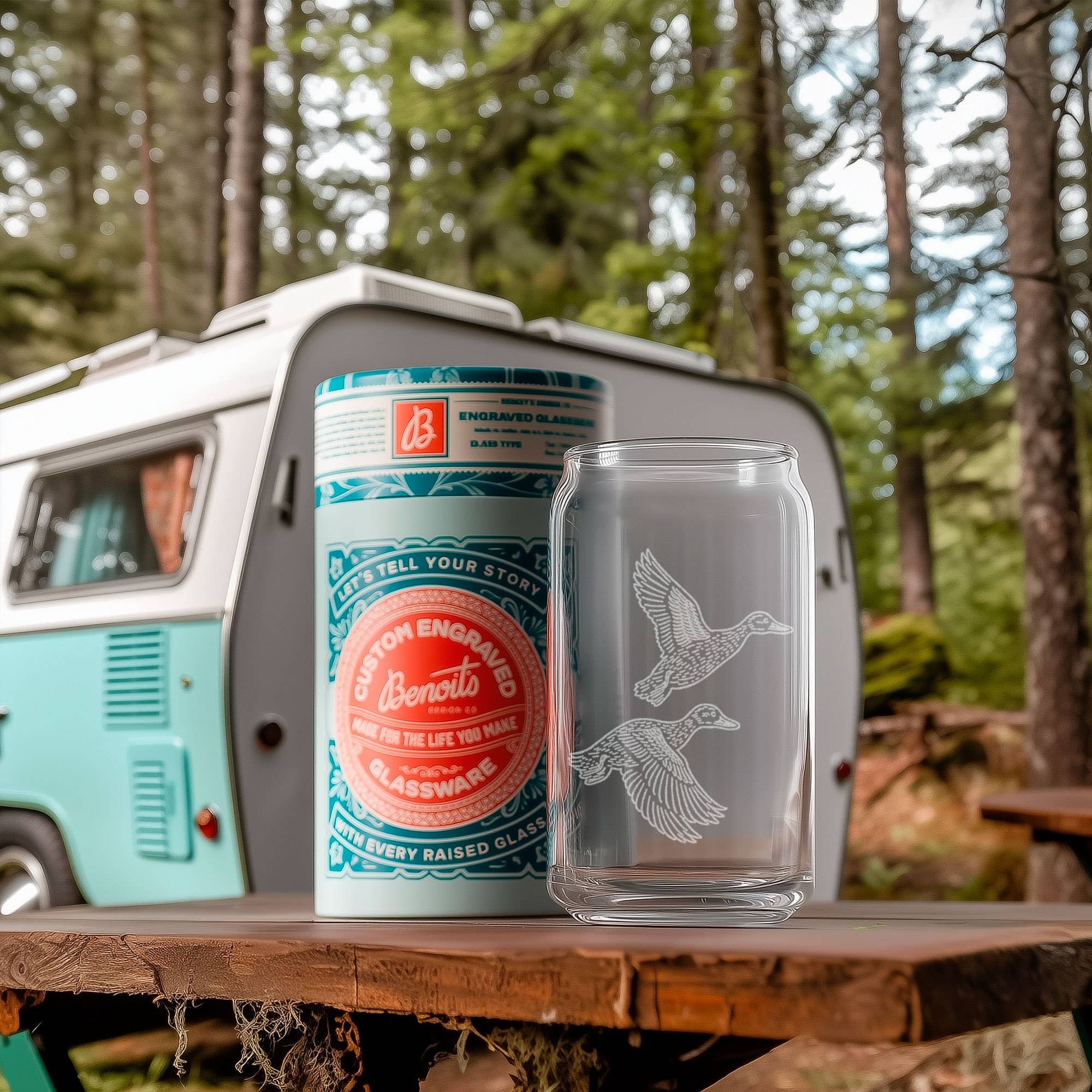 Benoit's Design Co. - Wholesale Cocktail/Liquor Glass - Flying Ducks Drinking Glasses0