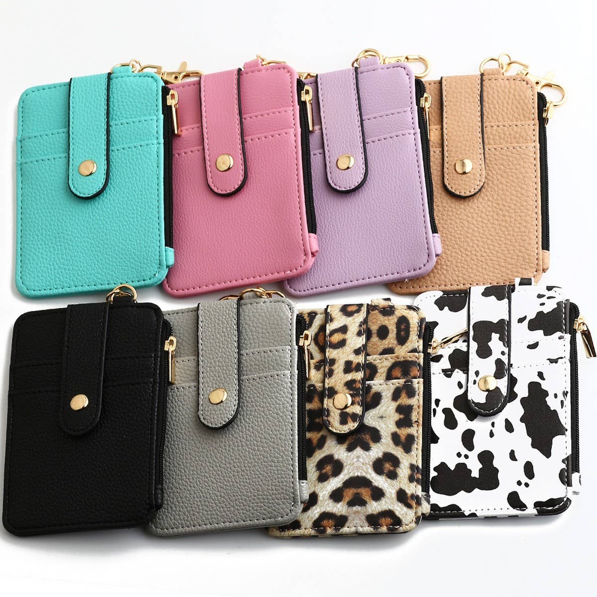 ACCITY - Wholesale Wallet - Women's - FOLDING VERTICAL ZIPPER CARD WALLET_CWAJE06675