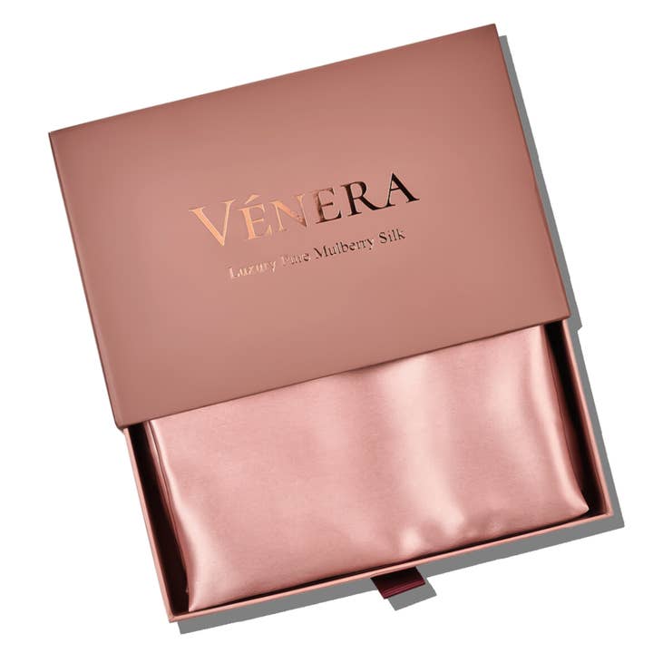 Vénera - Wholesale Bedding Pillowcase/Sham - 100% Organic Pure Silk Pillowcase - Rose Gold