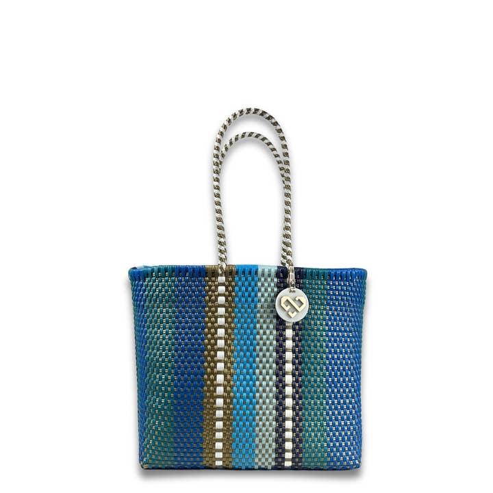 Handwoven Recycled Plastic Tote Bag - Billy Jeans - M for wholesale by Maria Victoria