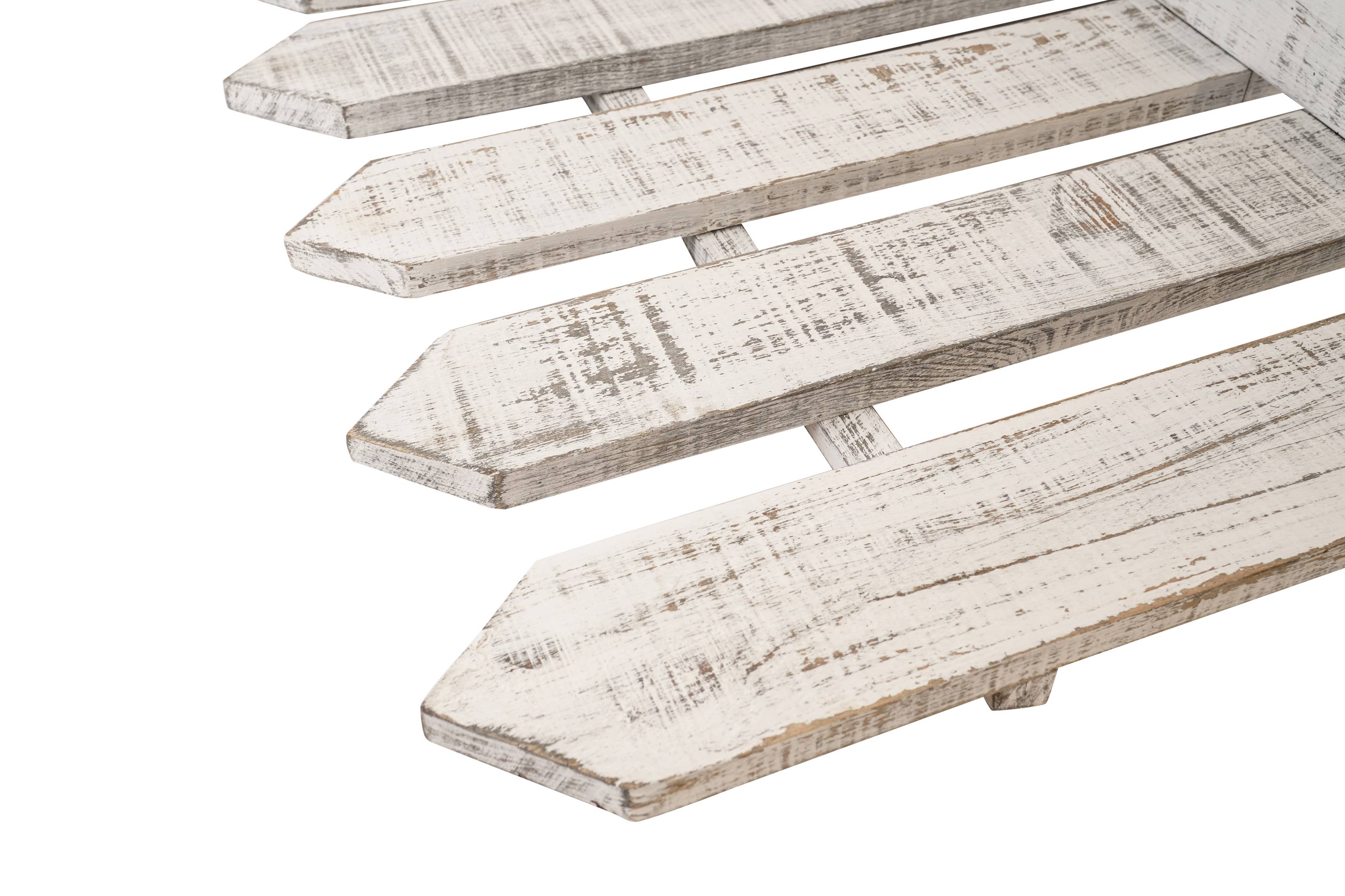 My Amigos Imports – Prateleira de parede por atacado – Prateleira de Cerca de Fazenda Rústica em Madeira Maciça 51x53 cm - $242