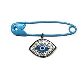 Silver Charms with Brass Safety Pin for wholesale by NYMAN JEWELERS