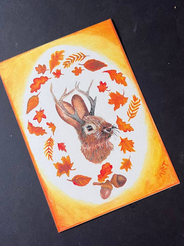 Cryptid Jackalope Art Print | heksenachtig | donker decor | overlevering voor wholesale door House of Hex