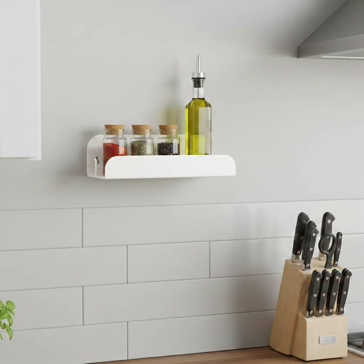 Wandplank voor de keuken - zonder boren - Wit voor wholesale door MAMIK