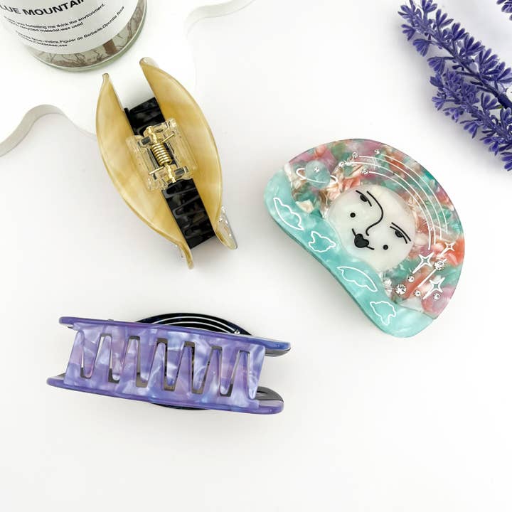 mildstyles - Wholesale Hair Clip - Women's - ☀️ Sun Goddess Rhinestone Hair Claw – Elegant Acetate Clip3