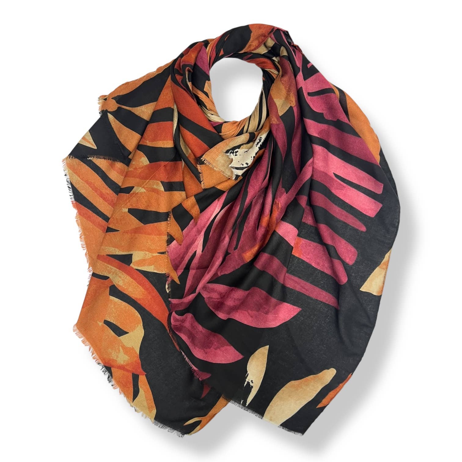 London Scarves - Wholesale Scarf - Women's - Big amazon leaves9