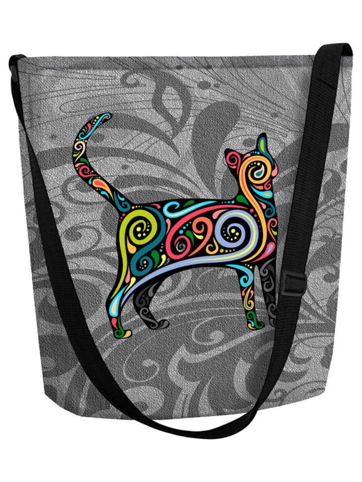 Find Me Funky Bertoni Grey Felt Shoulder Bag for wholesale by IngrossoBertoni by INCI Srl