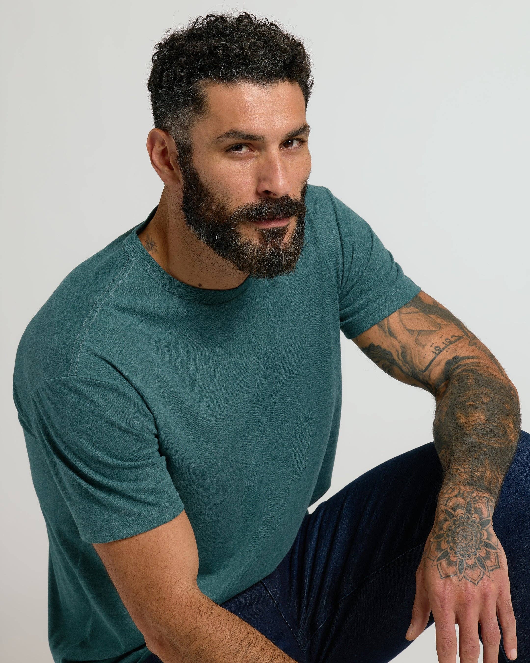 True Classic - Wholesale T-Shirt - Men's - Heather Seafarer Classic Crew Neck3