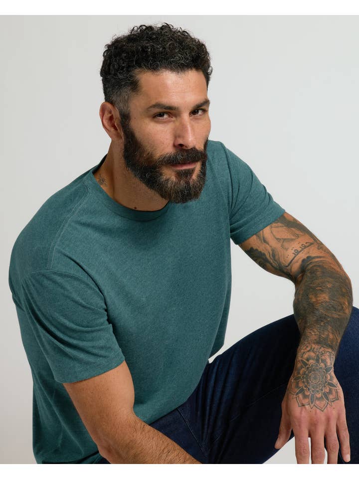 True Classic - Wholesale T-Shirt - Men's - Heather Seafarer Classic Crew Neck3