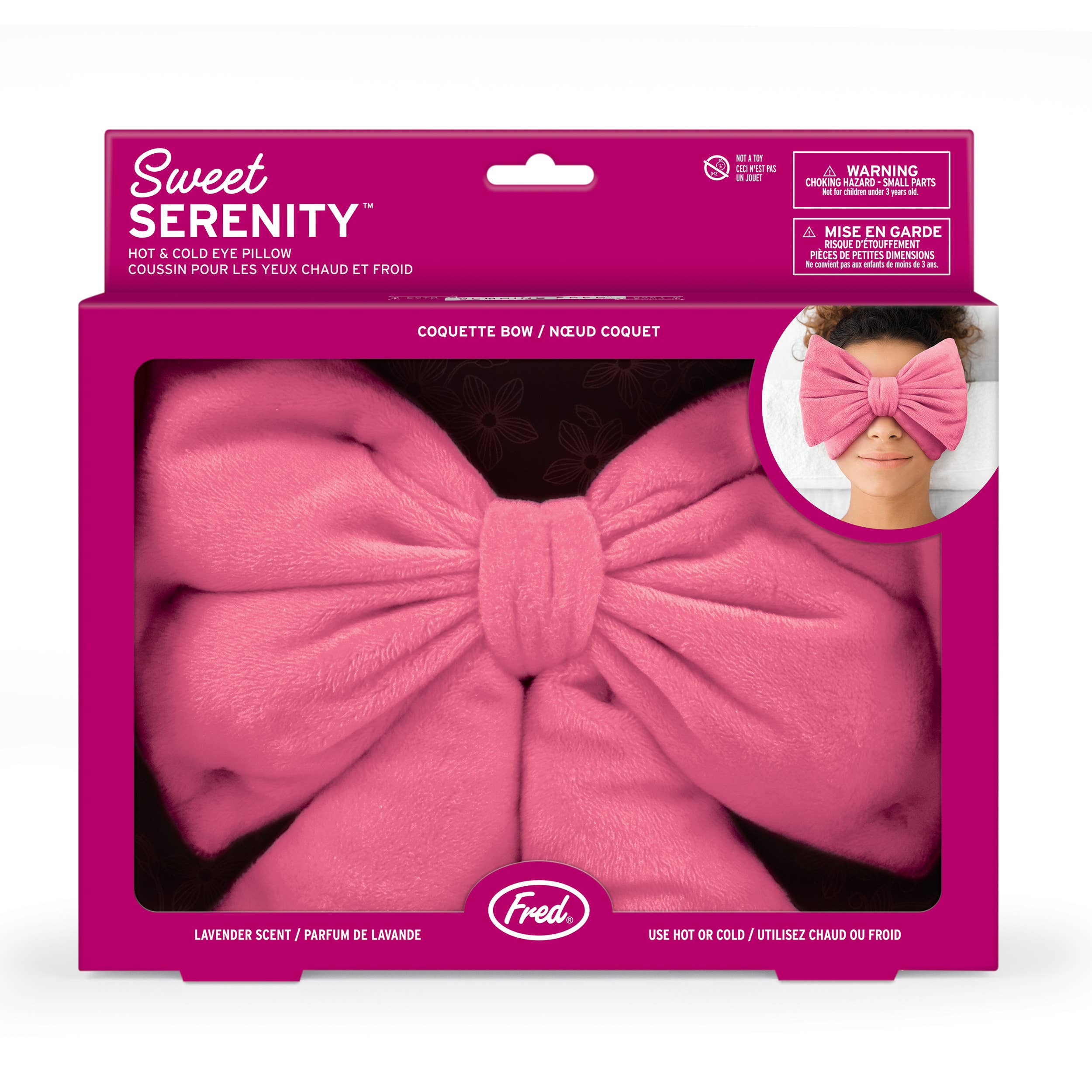 Fred & Friends - Wholesale Spa/Therapy Pillow - SWEET SERENITY - Coquette Bow Eye Pillow0