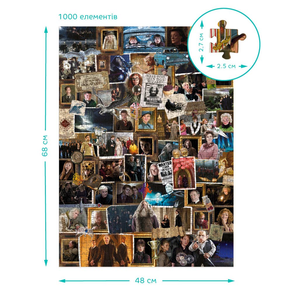 DoDo Brand – wholesale Pussel - Barn – Klassiskt Licensierat Pussel Medelnivå Harry Potter 1000 Bitar3