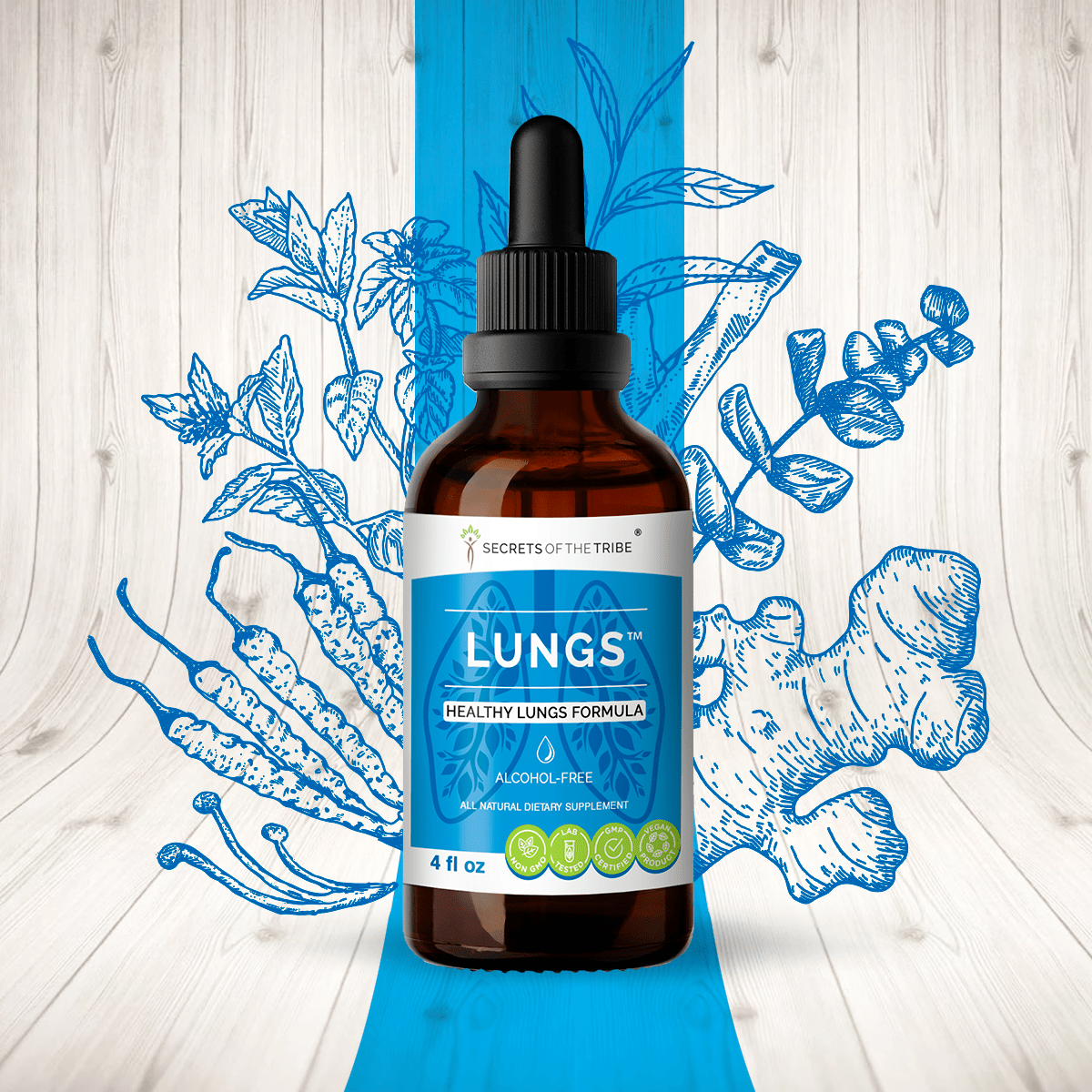 Secrets Of The Tribe - Wholesale Oral Supplement/Vitamin - Lungs. Healthy Lungs Formula1