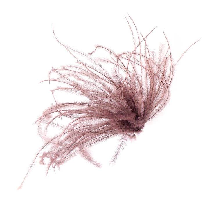 Zucker Feather Products - Wholesale Feathers - Feather Floral Pick w/Ostrich-Pearls - Amethyst0