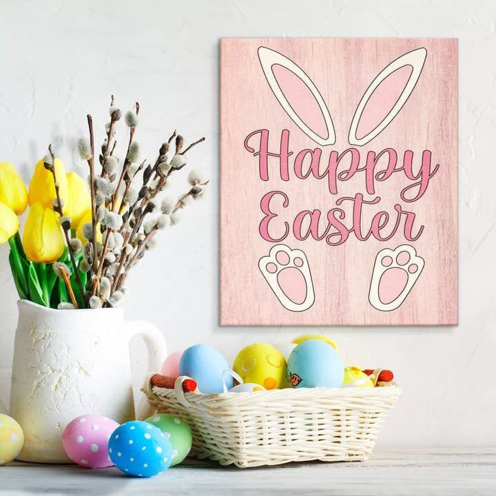 JennyGems - Wholesale Sign - Happy Easter Wooden Sign1