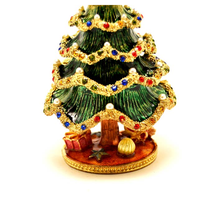 Ciel Collectables - Vendita all'ingrosso Decorazione natalizia - Albero di Natale con perle finte, cristalli Swarovski e smalto2