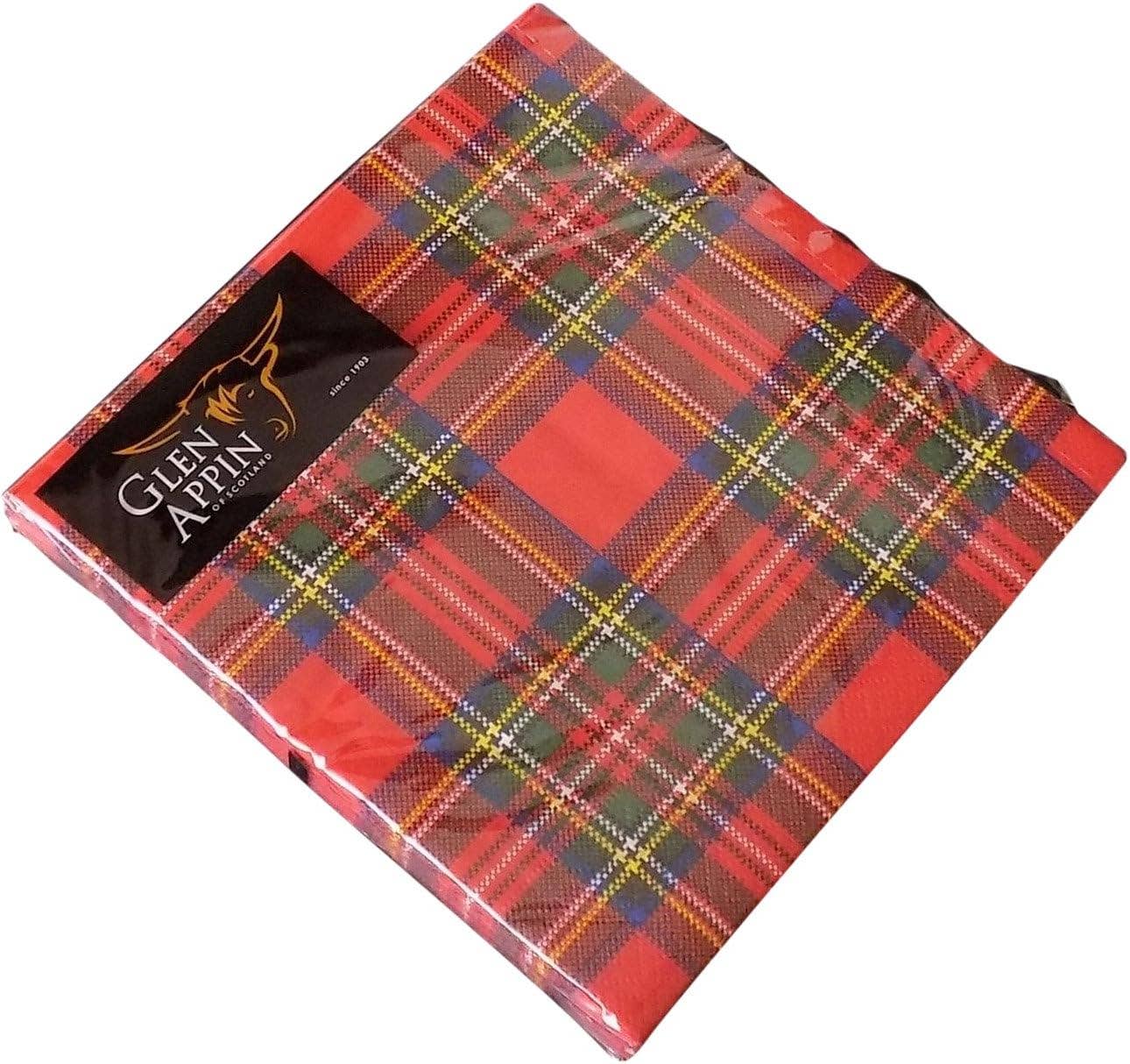 Dublin Gift Company - Wholesale Disposable Napkin - Scottish Royal Stewart Tartan Napkins4