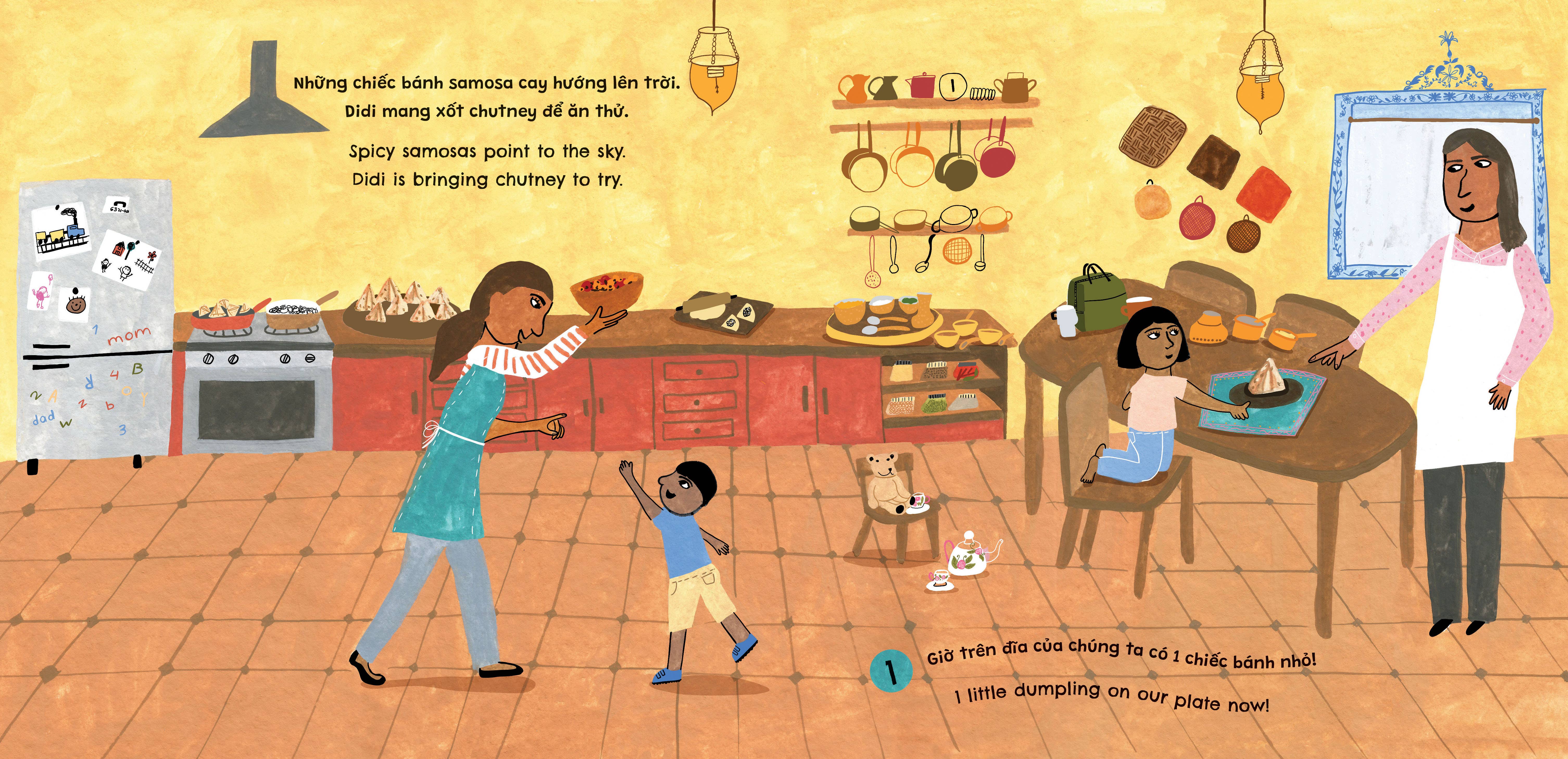 Barefoot Books - Wholesale Preschool Book (3-5) - Dumpling Day (Bilingual Vietnamese & English)2