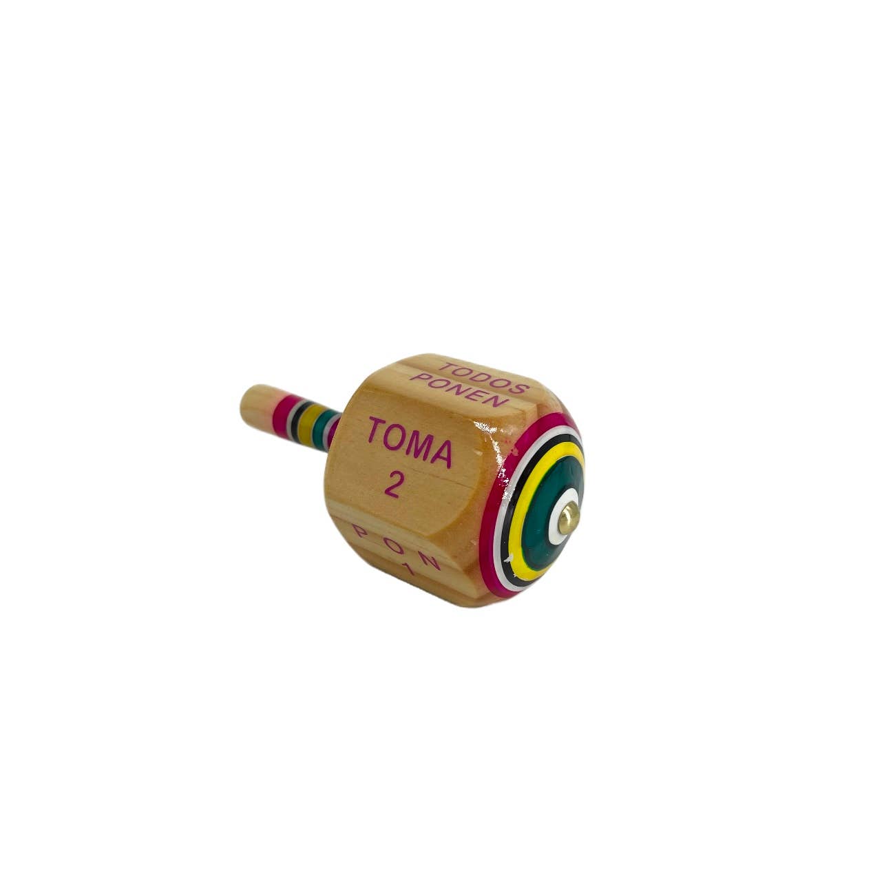 Fiesta McAllen LLC - Wholesale Wood Toy - Kids - Wooden Toma Todo, Mexican Pirinola Toy1