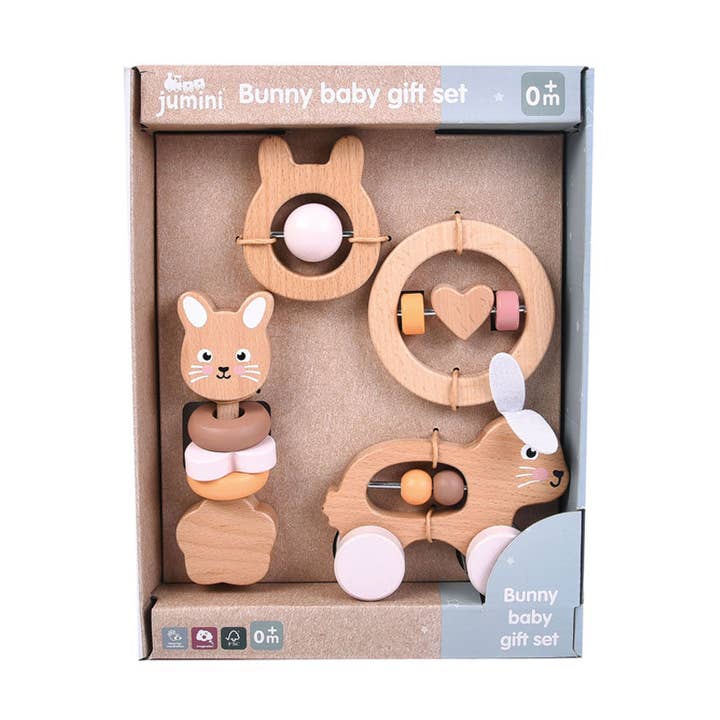 Inside Out Toys - Wholesale Wood Toy - Kids - Bunny Baby Gift Set0