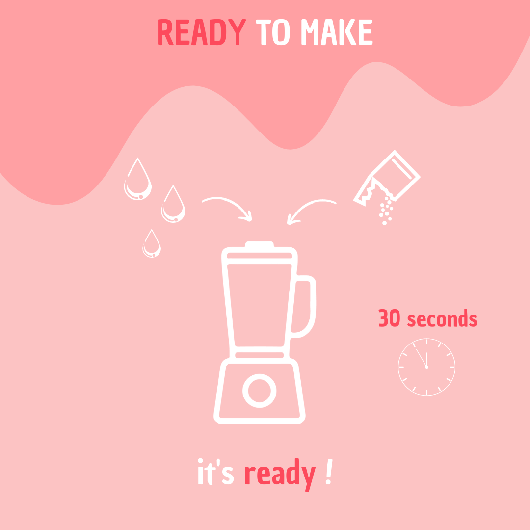 Natural Food Innovation - Wholesale Powdered Health Drink - BULK Pink - Smoothie Preparation6