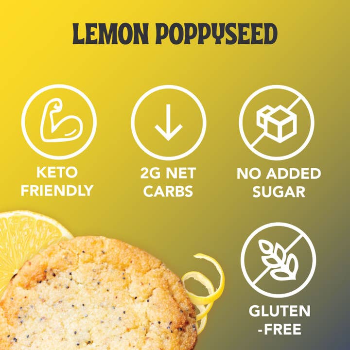ChipMonk Baking - Wholesale Cookie - Lemon Poppy Seed Keto Cookie4