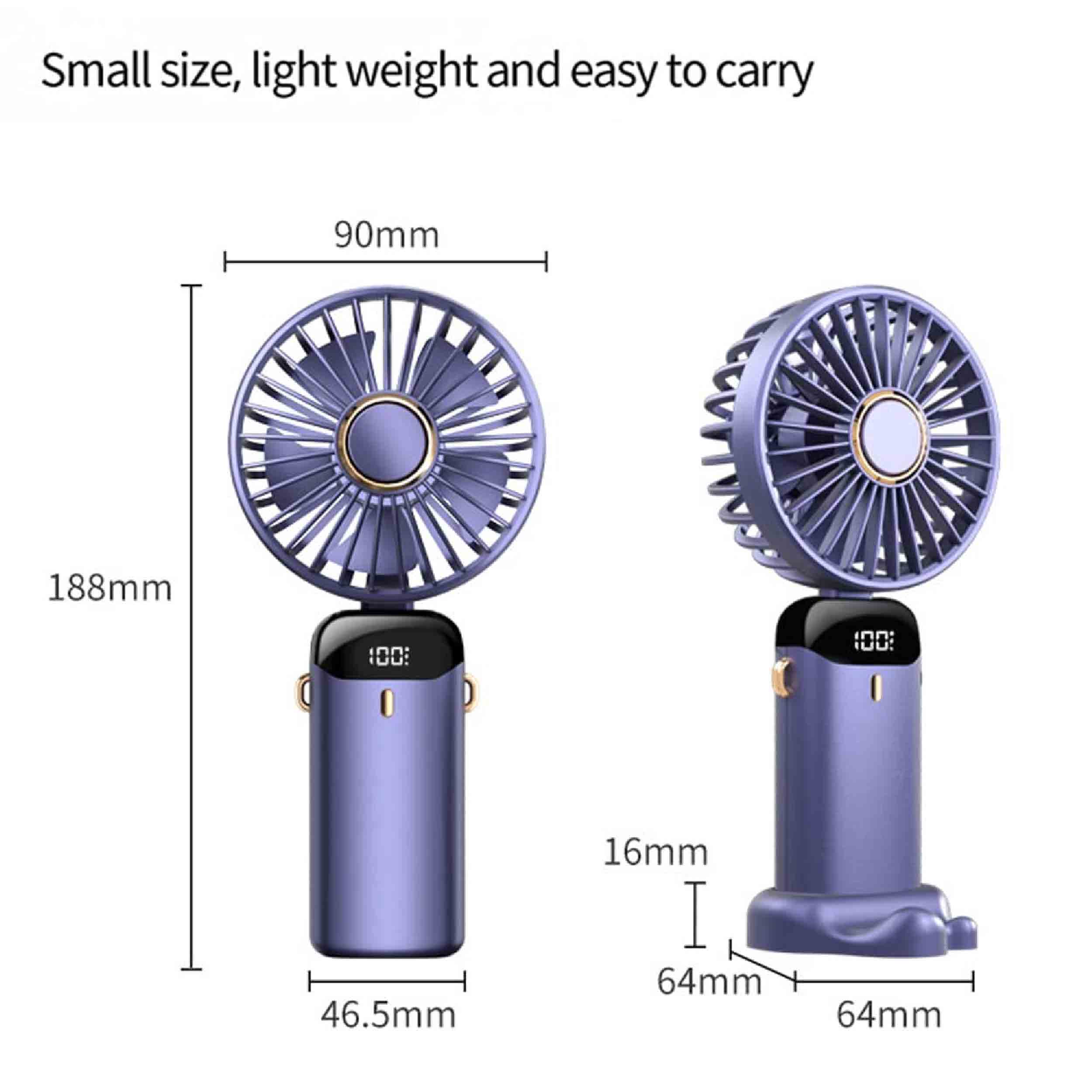 GulleeGadgets - Wholesale Handheld Electric Fan - USB Handheld Mini Foldable Portable Rechargeable Fan2