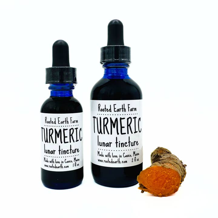 Turmeric Tincture - 2 Size Options for wholesale by Rooted Earth Farm + Apothecary