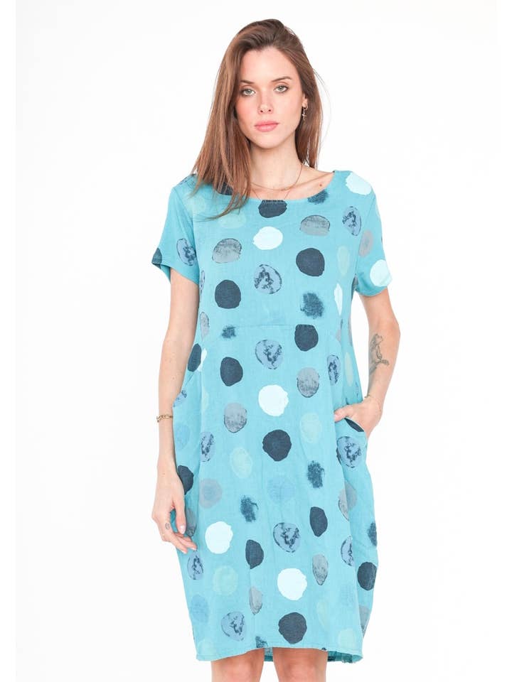 LINEN & COTTON HOUSE - Wholesale Dress - Women's - 3533 DRESS IN LINEN/CLOTHING
