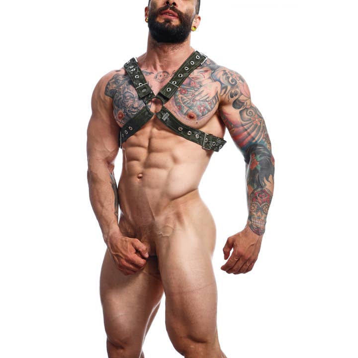 Malebasics Underwear - Wholesale Sex Toy - DNGEON Classic Cross Harness By MOB 9