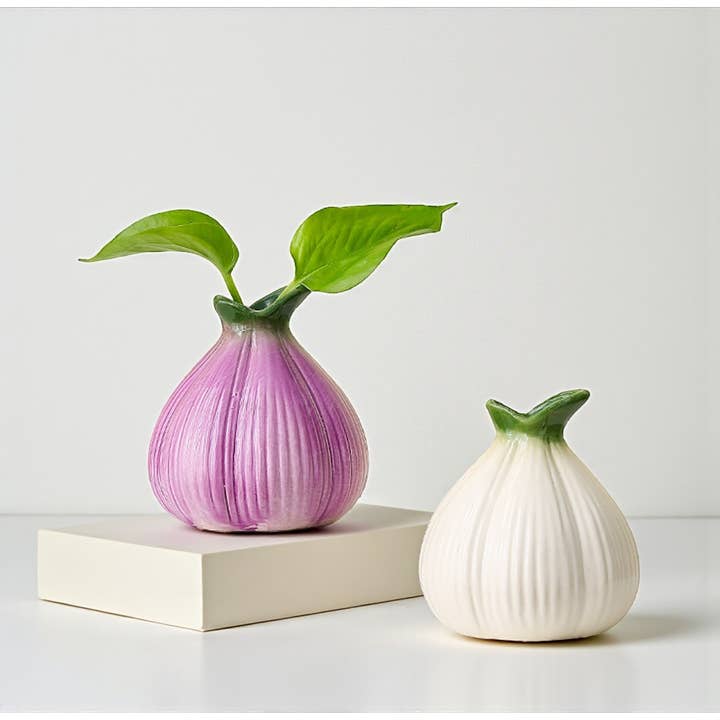huemabe (All Import Duties Covered) - Wholesale Vase - Onion-Shaped Ceramic Vase | Creative Hydroponic Flower Pot2