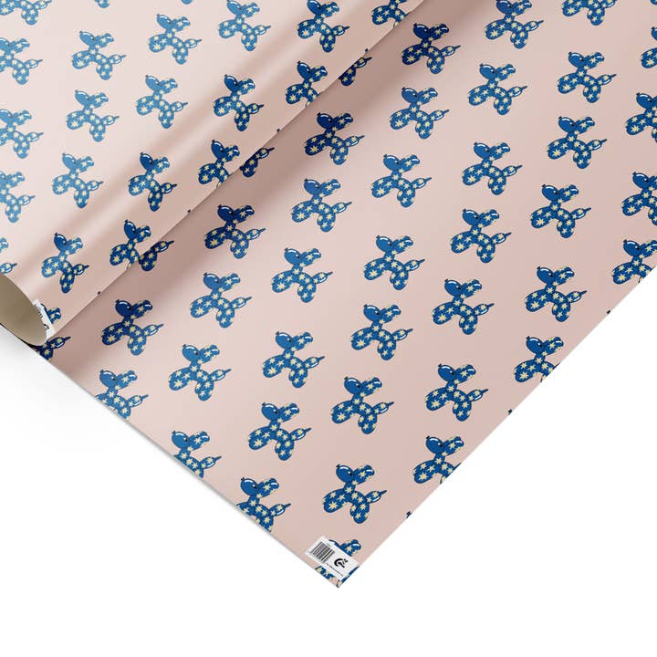 Gift wrap, wrapping paper sheet, the balloon dog wrap for wholesale by Eat the Moon | Greeting cards and stationery