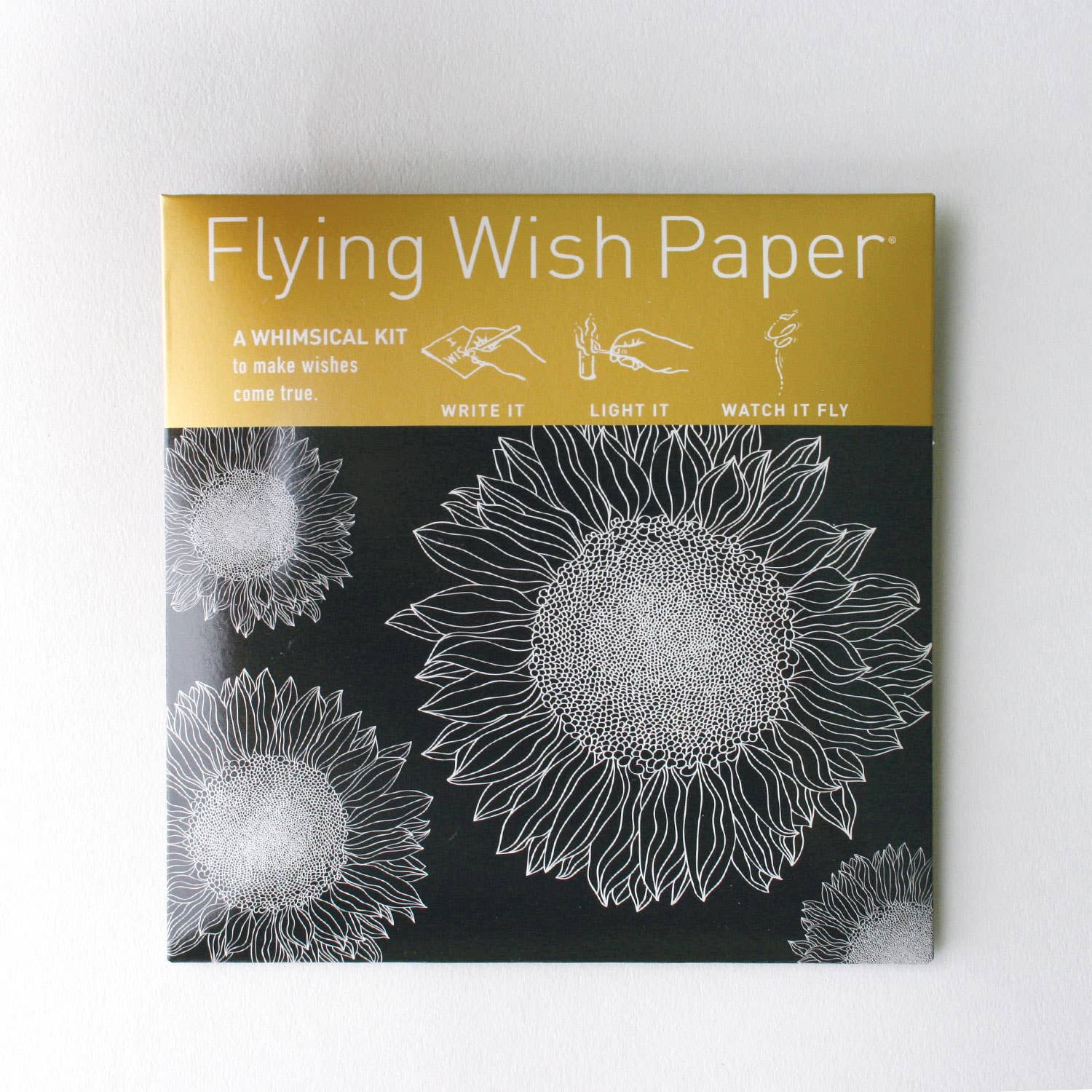 FLYING WISH PAPER ® - Vendita all'ingrosso Kit per lavoretti fai da te - GIRASOLI / Mini / 15 WISH PAPER™ / Kit Regalo Gioia Radiante1