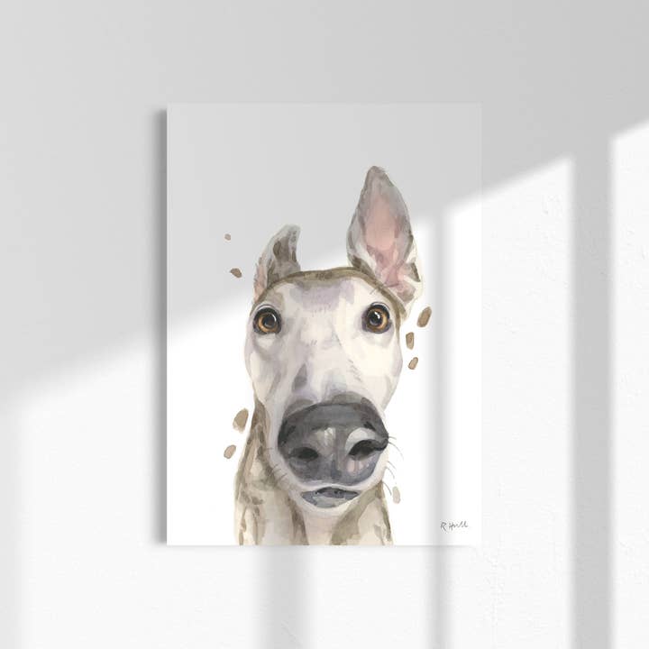 Windhund A4/Buchstaben-Druck für den Großhandel von Robert James Hull