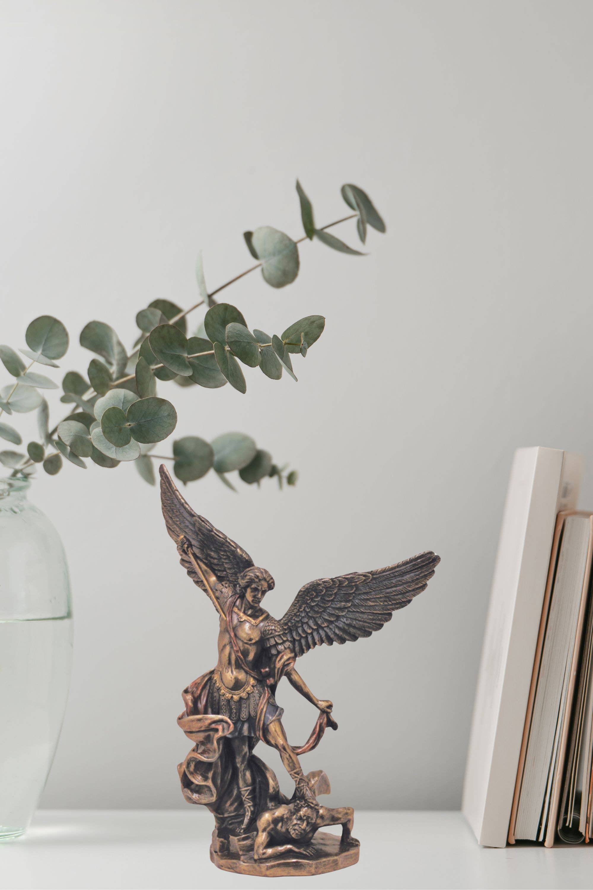 Goldscheider of Vienna - Wholesale Decorative Figurine - St. Michael Statue in Cold Cast Bronze 8"1