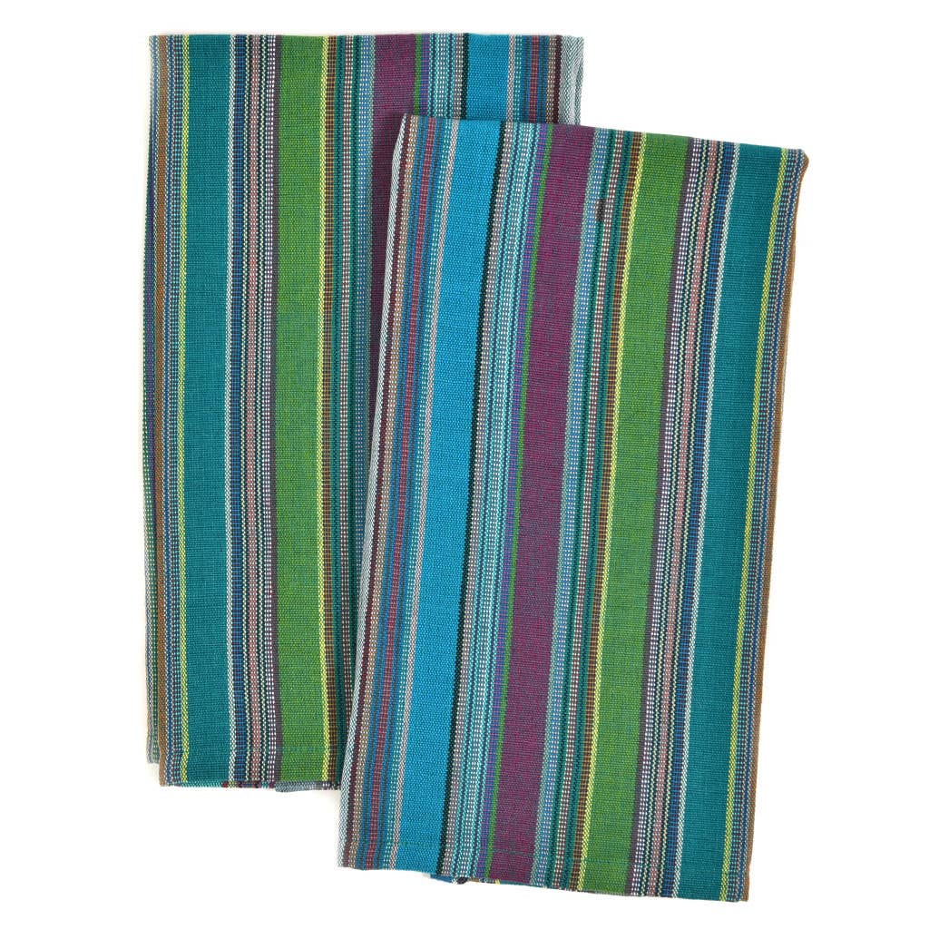 Mayamam Weavers - Wholesale Tea Towel - Hand Woven Guatemalan Kitchen Striped Towel Sets0