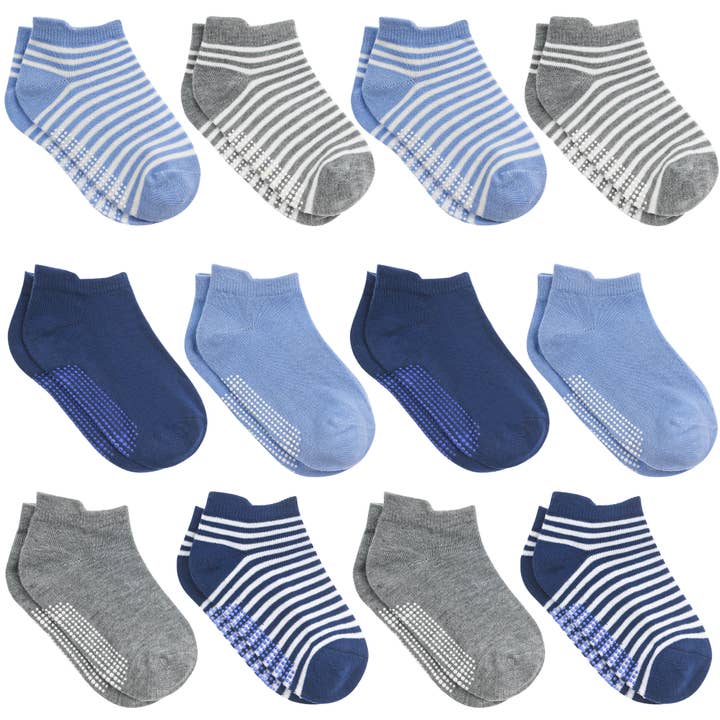 Debra Weitzner - Wholesale Socks - Kids - Toddler Ankle Socks - Non Slip Grips