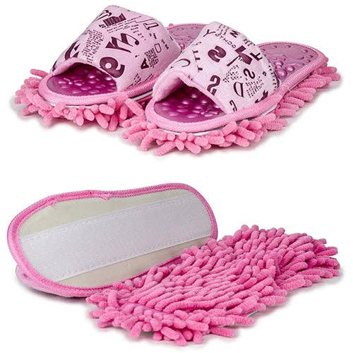 Mopping Indoor Massage Slippers Pink for wholesale by KEY Company