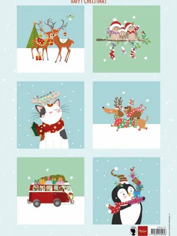 Snijvel Happy Christmas A4 voor wholesale door Ecstasy Crafts Distributing