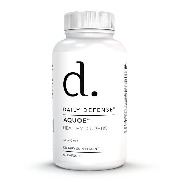 AQUOE Comprimidos Diuréticos com Cranberry, Chá Verde, Dente de Leão, Vinagre de Maçã e Mais - Comprimidos de retenção de água AQUOE para inchaço e fitness - Pílulas de água da Daily Defense, 60 Cápsulas por atacado de Nutrafirst, Inc