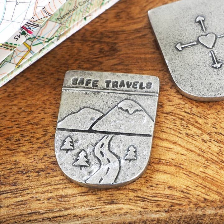 Kutuu – wholesale Keepsake coin/token – 'Safe Travels' Pocket Token