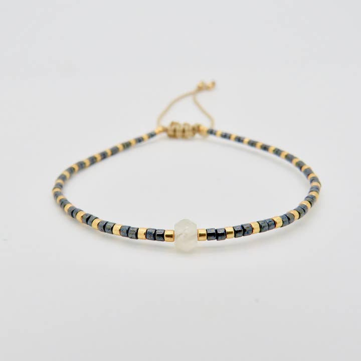 Rosamariposa – Pulseira de missangas por atacado – Pulseira Miyuki Gemstone1