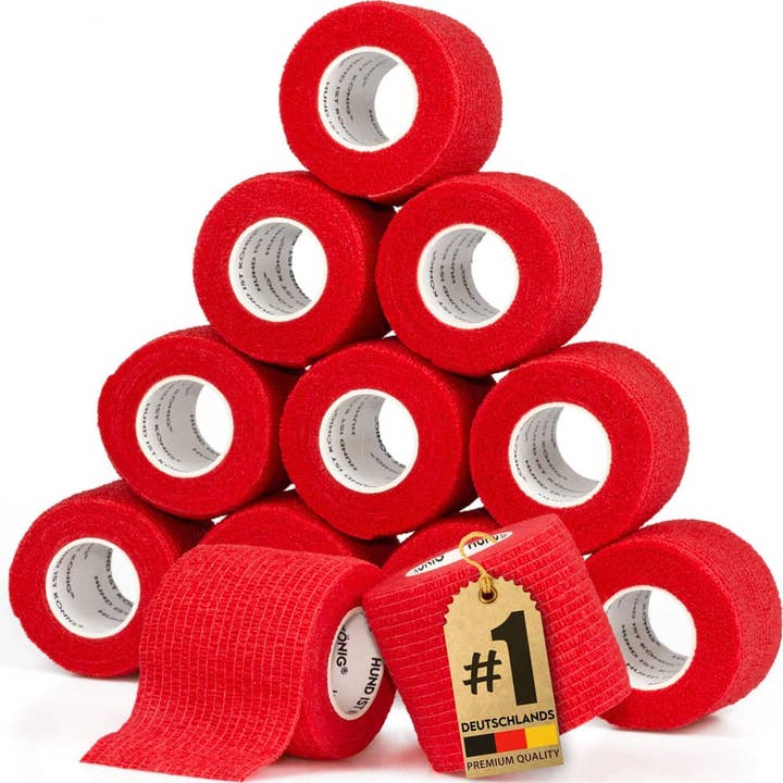 HUND IST KÖNIG - Wholesale Pet Bandana - Dog - DOG IS KING® adhesive bandages - self-adhesive bandage 12x4.7m